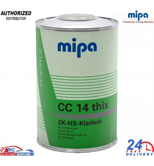MIPA CC14 Thix 2K HS Clearcoat Lacquer 1L – High Gloss Finish